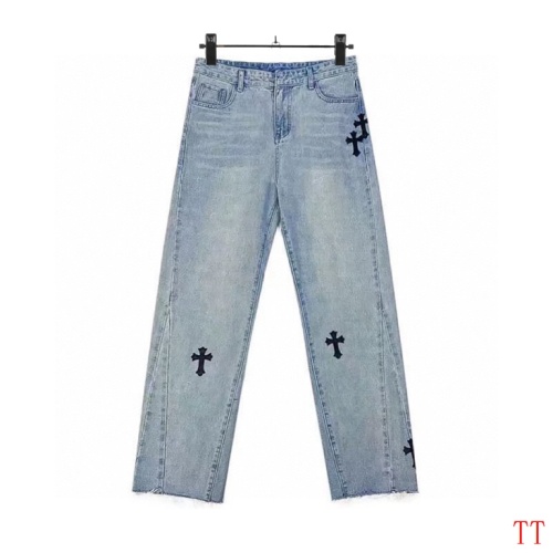 Wholesale Chrome Hearts Jeans For Men #1259388 $48.00 USD, Wholesale Quality Replica Chrome Hearts Jeans