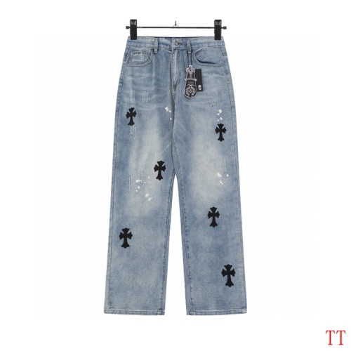 Wholesale Chrome Hearts Jeans For Men #1259394 $48.00 USD, Wholesale Quality Replica Chrome Hearts Jeans