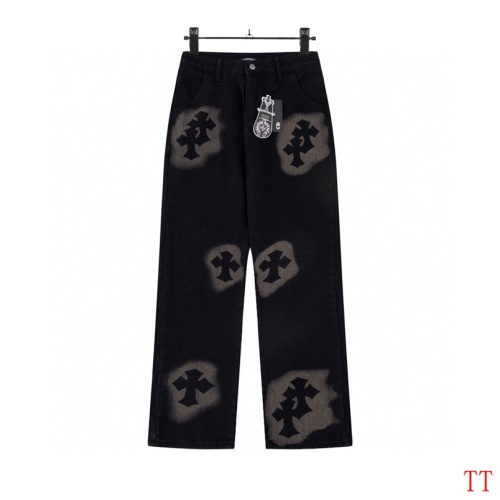 Wholesale Chrome Hearts Jeans For Men #1259395 $48.00 USD, Wholesale Quality Replica Chrome Hearts Jeans