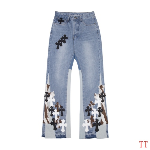 Replica Chrome Hearts Jeans For Unisex #1259398 $64.00 USD for Wholesale