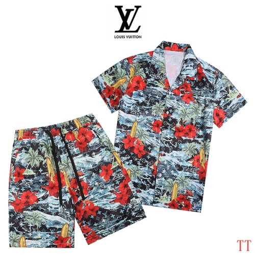 Wholesale Louis Vuitton LV Tracksuits Short Sleeved For Men #1259408 $52.00 USD, Wholesale Quality Replica Louis Vuitton LV Tracksuits