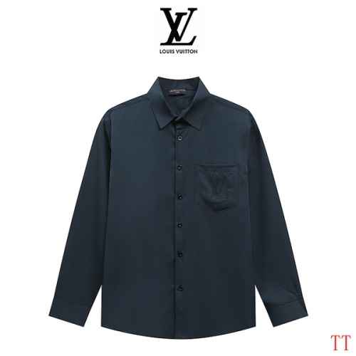 Wholesale Louis Vuitton LV Shirts Long Sleeved For Men #1259414 $39.00 USD, Wholesale Quality Replica Louis Vuitton LV Shirts