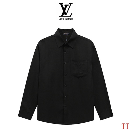 Wholesale Louis Vuitton LV Shirts Long Sleeved For Men #1259415 $39.00 USD, Wholesale Quality Replica Louis Vuitton LV Shirts