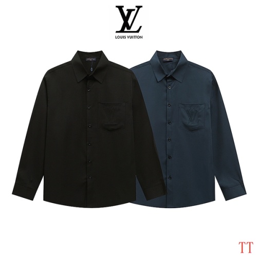 Replica Louis Vuitton LV Shirts Long Sleeved For Men #1259415 $39.00 USD for Wholesale