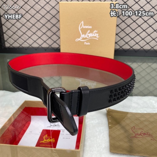 Replica Christian Louboutin CL AAA Quality Belts For Men #1259426 $98.00 USD for Wholesale