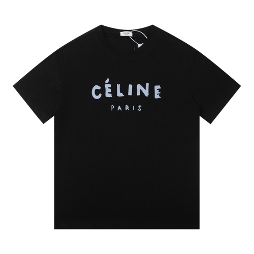 Wholesale Celine T-Shirts Short Sleeved For Unisex #1259546 $34.00 USD, Wholesale Quality Replica Celine T-Shirts