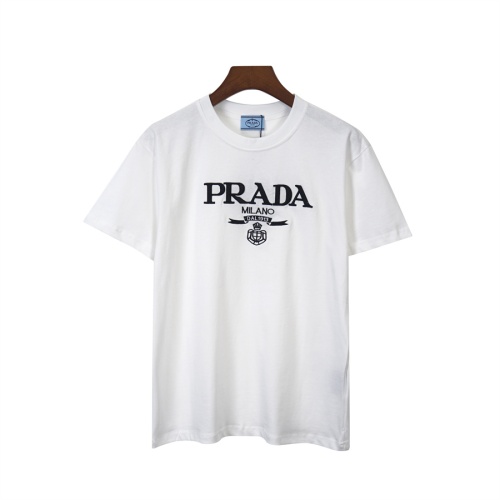 Wholesale Prada T-Shirts Short Sleeved For Unisex #1259553 $34.00 USD, Wholesale Quality Replica Prada T-Shirts