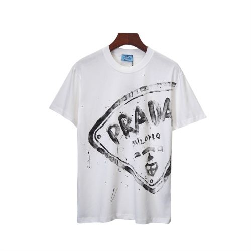 Wholesale Prada T-Shirts Short Sleeved For Unisex #1259555 $34.00 USD, Wholesale Quality Replica Prada T-Shirts