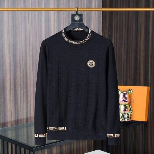 Wholesale Versace Sweaters Long Sleeved For Men #1259662 $45.00 USD, Wholesale Quality Replica Versace Sweaters