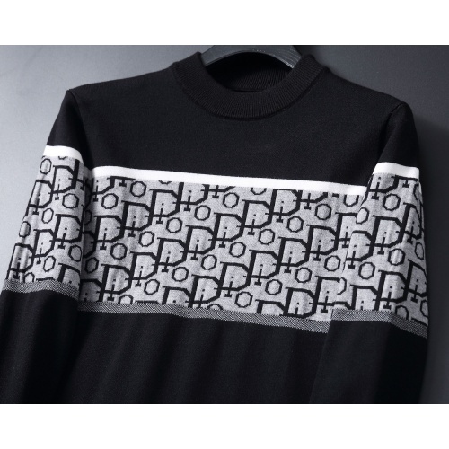 Replica Christian Dior Sweaters Long Sleeved For Men #1259663 $45.00 USD for Wholesale