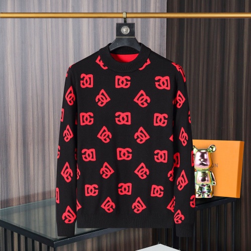 Wholesale Dolce &amp; Gabbana D&amp;G Sweaters Long Sleeved For Men #1259666 $45.00 USD, Wholesale Quality Replica Dolce &amp; Gabbana D&amp;G Sweaters