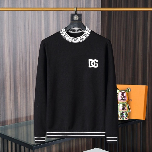 Wholesale Dolce &amp; Gabbana D&amp;G Sweaters Long Sleeved For Men #1259667 $45.00 USD, Wholesale Quality Replica Dolce &amp; Gabbana D&amp;G Sweaters