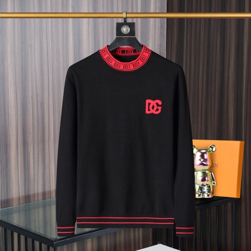 Wholesale Dolce &amp; Gabbana D&amp;G Sweaters Long Sleeved For Men #1259668 $45.00 USD, Wholesale Quality Replica Dolce &amp; Gabbana D&amp;G Sweaters