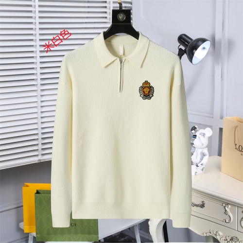 Wholesale Versace Sweaters Long Sleeved For Men #1259669 $52.00 USD, Wholesale Quality Replica Versace Sweaters