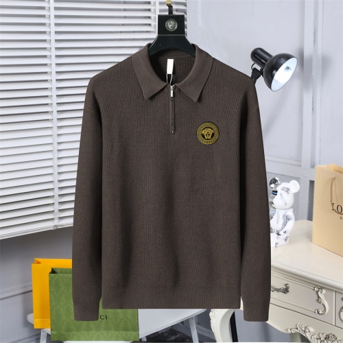 Wholesale Versace Sweaters Long Sleeved For Men #1259675 $52.00 USD, Wholesale Quality Replica Versace Sweaters