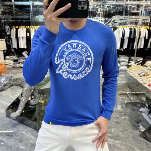 Wholesale Versace Hoodies Long Sleeved For Men #1259738 $48.00 USD, Wholesale Quality Replica Versace Hoodies