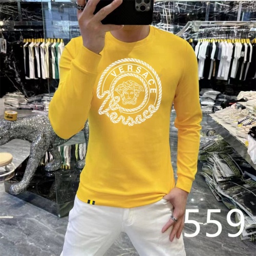 Wholesale Versace Hoodies Long Sleeved For Men #1259741 $48.00 USD, Wholesale Quality Replica Versace Hoodies