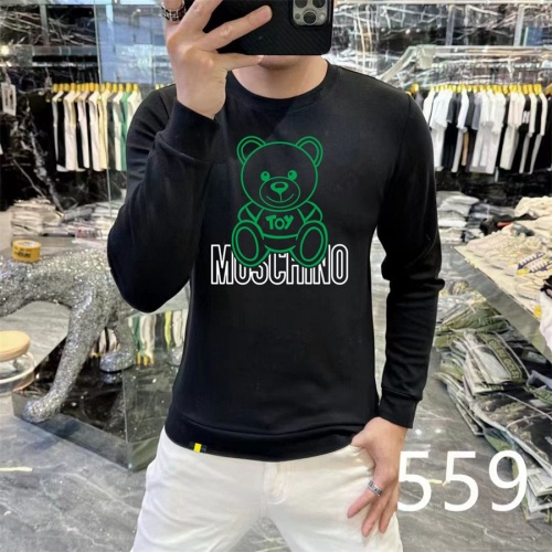 Wholesale Moschino Hoodies Long Sleeved For Men #1259760 $48.00 USD, Wholesale Quality Replica Moschino Hoodies