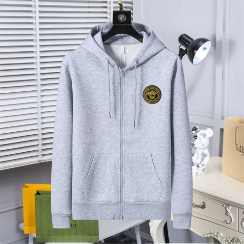 Wholesale Versace Hoodies Long Sleeved For Men #1259798 $56.00 USD, Wholesale Quality Replica Versace Hoodies