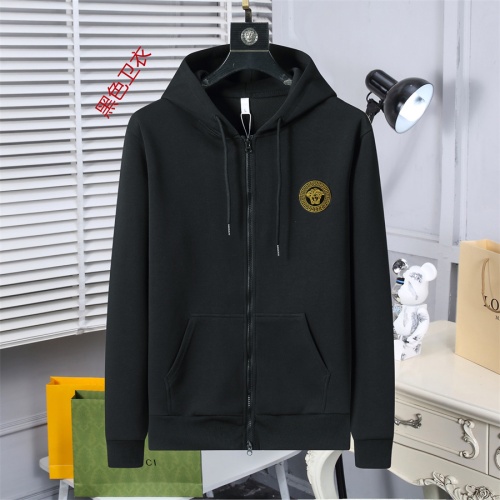 Wholesale Versace Hoodies Long Sleeved For Men #1259800 $56.00 USD, Wholesale Quality Replica Versace Hoodies