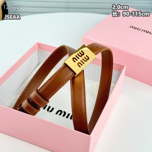 Wholesale MIU MIU AAA Quality Belts For Women #1259930 $45.00 USD, Wholesale Quality Replica MIU MIU AAA Quality Belts