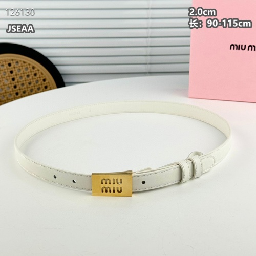 Replica MIU MIU AAA Quality Belts For Women #1259933 $45.00 USD for Wholesale