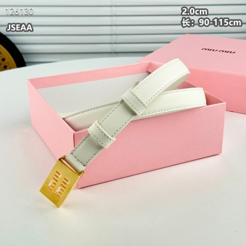 Replica MIU MIU AAA Quality Belts For Women #1259933 $45.00 USD for Wholesale