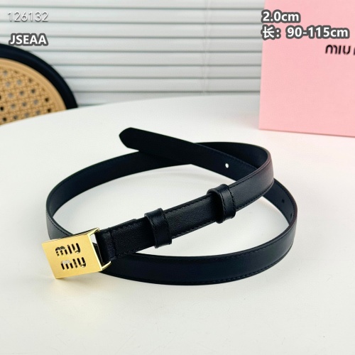 Replica MIU MIU AAA Quality Belts For Women #1259935 $45.00 USD for Wholesale