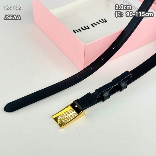 Replica MIU MIU AAA Quality Belts For Women #1259935 $45.00 USD for Wholesale