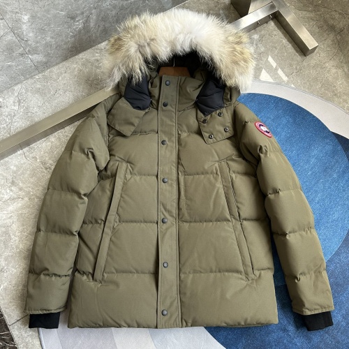 Wholesale Canada Goose Down Feather Coat Long Sleeved For Men #1259974 $170.00 USD, Wholesale Quality Replica Canada Goose Down Feather Coat