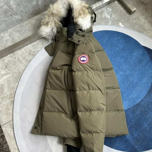 Replica Canada Goose Down Feather Coat Long Sleeved For Men #1259974 $170.00 USD for Wholesale