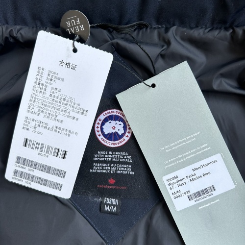 Replica Canada Goose Down Feather Coat Long Sleeved For Men #1259976 $170.00 USD for Wholesale