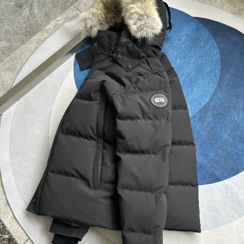 Replica Canada Goose Down Feather Coat Long Sleeved For Men #1259979 $170.00 USD for Wholesale