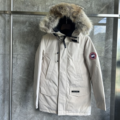 Replica Canada Goose Down Feather Coat Long Sleeved For Men #1259981 $170.00 USD for Wholesale