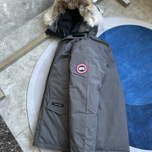 Replica Canada Goose Down Feather Coat Long Sleeved For Men #1259982 $170.00 USD for Wholesale