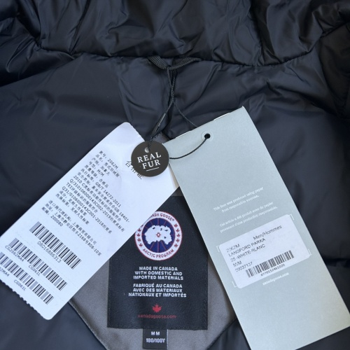 Replica Canada Goose Down Feather Coat Long Sleeved For Men #1259982 $170.00 USD for Wholesale