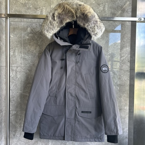 Replica Canada Goose Down Feather Coat Long Sleeved For Men #1259983 $170.00 USD for Wholesale