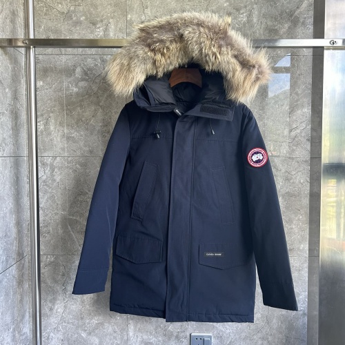 Replica Canada Goose Down Feather Coat Long Sleeved For Men #1259984 $170.00 USD for Wholesale