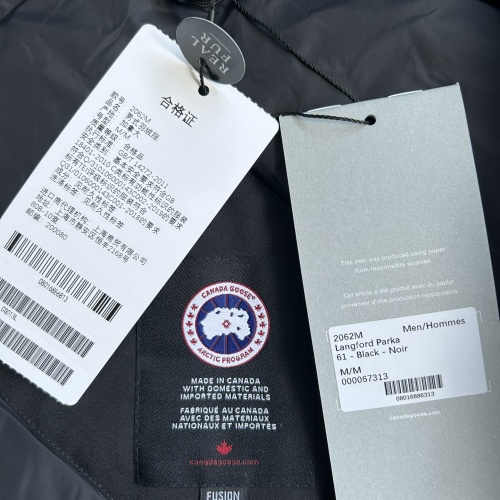 Replica Canada Goose Down Feather Coat Long Sleeved For Men #1259985 $170.00 USD for Wholesale