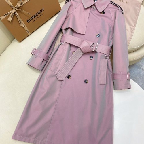 Wholesale Burberry Trench Coat Long Sleeved For Women #1260026 $202.00 USD, Wholesale Quality Replica Burberry Trench Coat