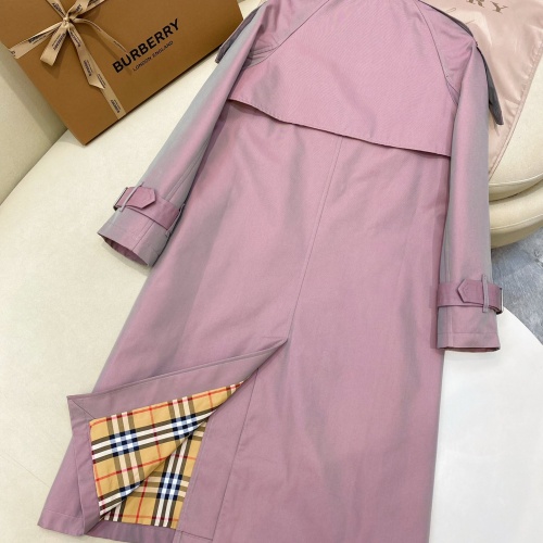 Replica Burberry Trench Coat Long Sleeved For Women #1260026 $202.00 USD for Wholesale