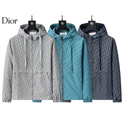 Replica Christian Dior Jackets Long Sleeved For Men #1260056 $52.00 USD for Wholesale