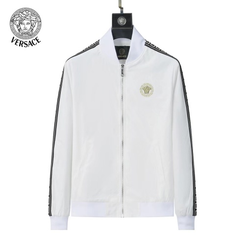 Wholesale Versace Jackets Long Sleeved For Men #1260071 $52.00 USD, Wholesale Quality Replica Versace Jackets