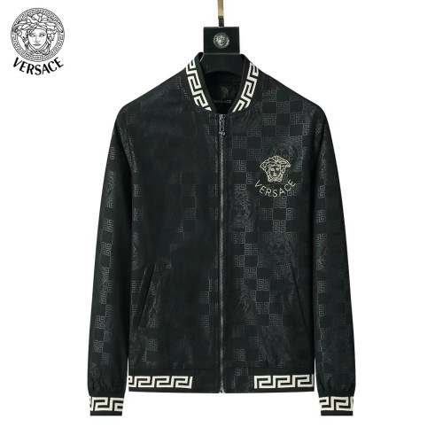 Wholesale Versace Jackets Long Sleeved For Men #1260079 $52.00 USD, Wholesale Quality Replica Versace Jackets