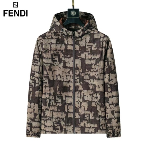 Wholesale Fendi Jackets Long Sleeved For Men #1260082 $52.00 USD, Wholesale Quality Replica Fendi Jackets