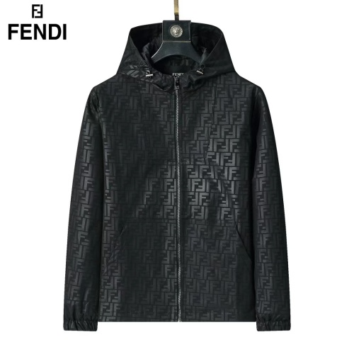 Wholesale Fendi Jackets Long Sleeved For Men #1260088 $52.00 USD, Wholesale Quality Replica Fendi Jackets