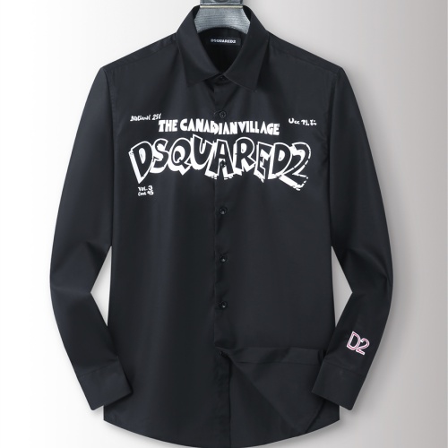 Wholesale Dsquared Shirts Long Sleeved For Men #1260162 $48.00 USD, Wholesale Quality Replica Dsquared Shirts