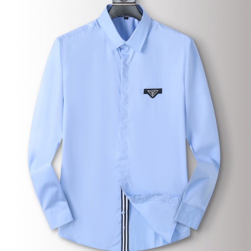 Wholesale Prada Shirts Long Sleeved For Men #1260169 $40.00 USD, Wholesale Quality Replica Prada Shirts