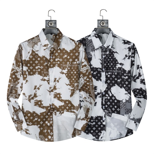 Replica Louis Vuitton LV Shirts Long Sleeved For Men #1260172 $40.00 USD for Wholesale