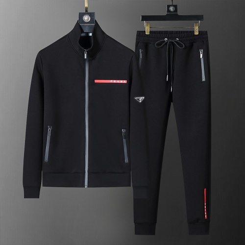 Wholesale Prada Tracksuits Long Sleeved For Men #1260197 $68.00 USD, Wholesale Quality Replica Prada Tracksuits